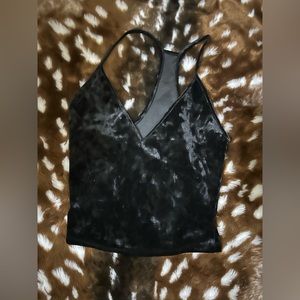 Women’s Black Velvet Top Size Small